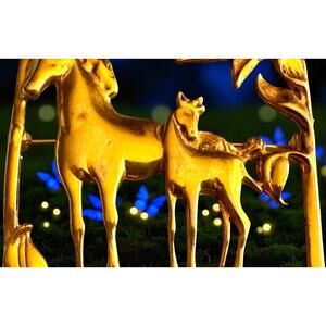 Reinad Signed Rare Horses Figural Mare & Foal Figural Vintage Estate Brooch